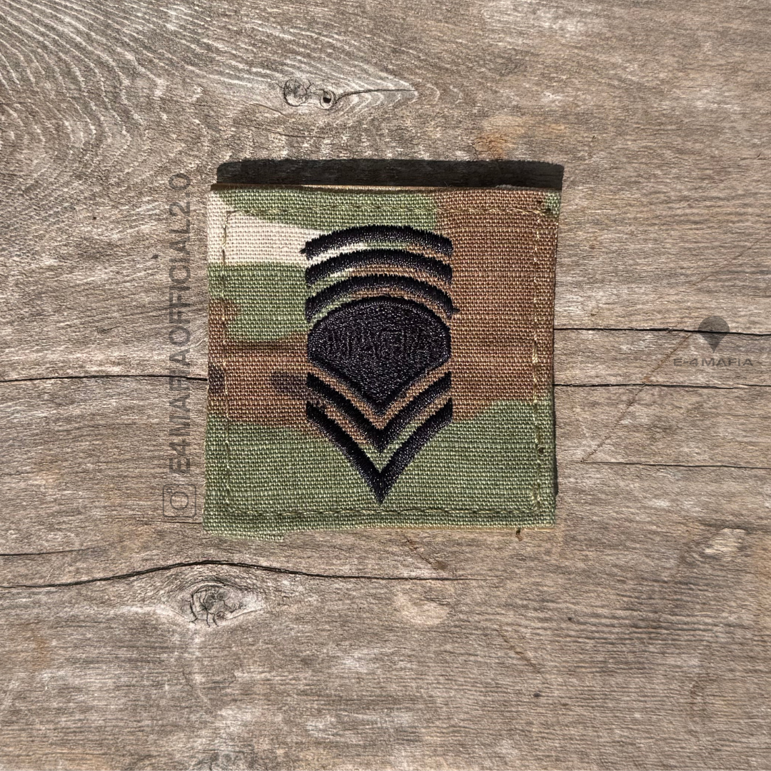 Spec 5–9 Rank Patch Bundle – E-4 MAFIA Limited Edition